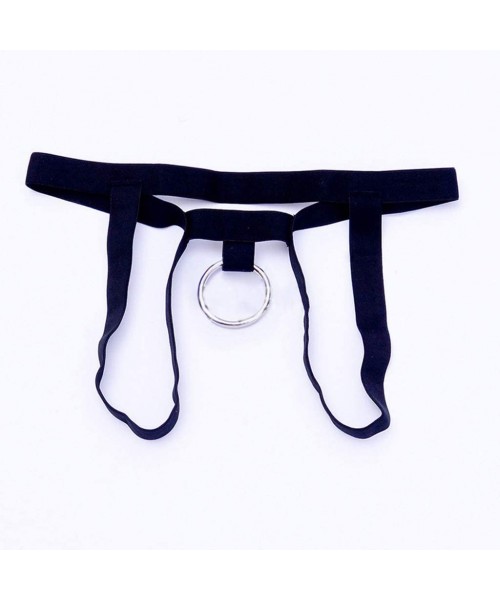 G-Strings & Thongs Solid Color Male Thong Europe and The United States Low Waist Sexy Underwear Men's Fashion Sretch - Black ...