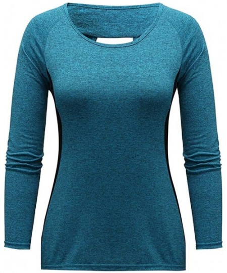 Baby Dolls & Chemises Yoga Workout Tops for Women-Cool DRI Performance V-Neck Tee Long Sleeve Running Tunic Soft Outdoor Shir...