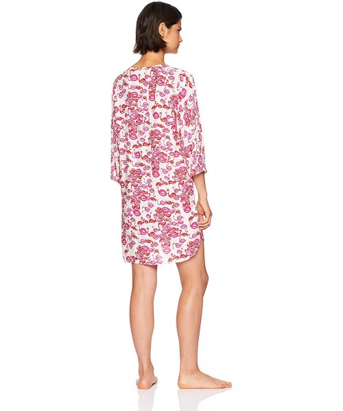 Nightgowns & Sleepshirts Women's Flamingo Nightshirt - White/Pink - C818DR9UYOR