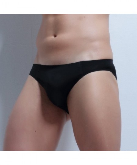 Briefs Men Sexy Underwear Briefs with Bulge Pouch - 5 Pairs - Black/Beige/Dark Blue/White/Grey - CC18LA6WA73