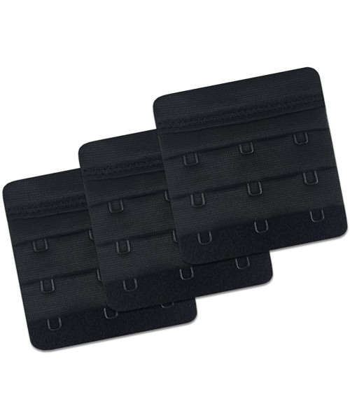 Accessories Womens 3Pcs 3 Rows 3 Buckle Adjustable Bra Extender Hook (Black & White & Beige) - Beige-black-white - C0186EX63M3