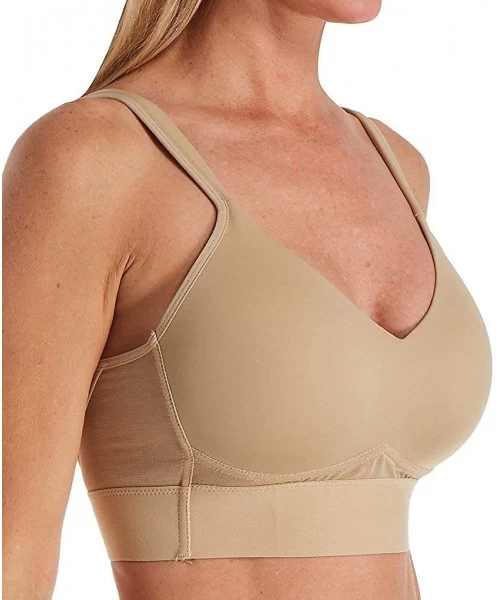 Bras Women's Molded Cup Bra with Mesh Back Detail 0021 - Nude - CG194HQYQMW