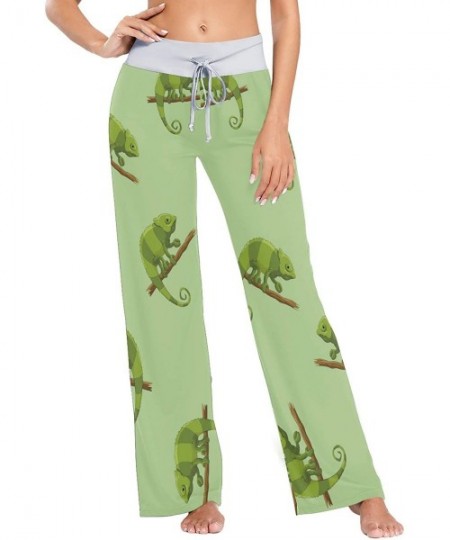 Bottoms Women's Loose Casual Comfy Pajama Pants Drawstring Palazzo Wide Leg Lounge Pants - Color15 - C7197EH6ELD