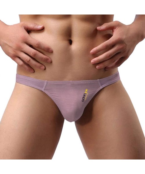 Boxers Men's Sexy Boxer Briefs Pants Shorts Summer Loose Lounge Sports Trunks Underwear - Pink - CF19C9W4Z7C