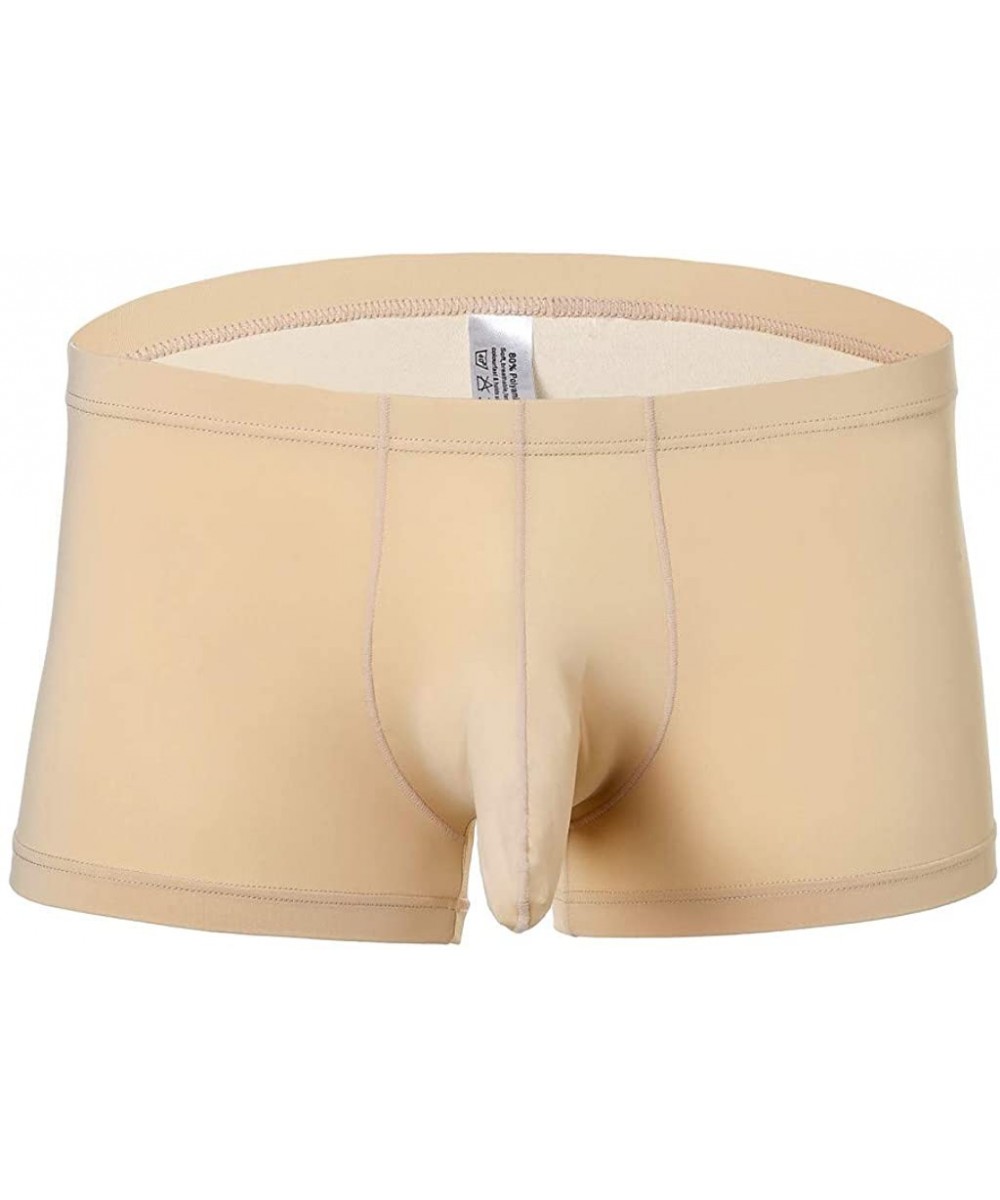 Boxer Briefs Sexy Boxer Briefs Soft Comfy Underwear Underpants Breathable Lightweight Knickers Shorts - B-beige - C61940E8HAY