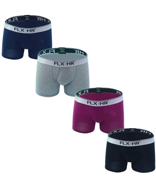 Boxer Briefs Men's Underwear Men Pack Cotton Boxer Briefs Mens Boxer Briefs Male Youth Trend Underwear - Black & Grey & Royal...