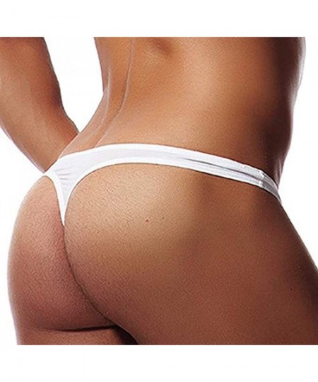 G-Strings & Thongs Mens Underwear Athletic Shorts Sexy Briefs Gym Tong Underwear Jpckstrap Boxer Briefs for Men Pack - White ...