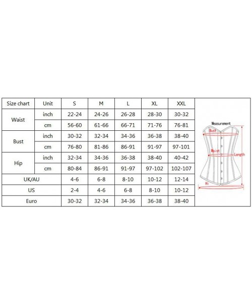 Bustiers & Corsets Women Overbust Steampunk Bustier Gothic Corset Lingerie Polyester Body Shaper Summer Shapewear - 6631 Gold...
