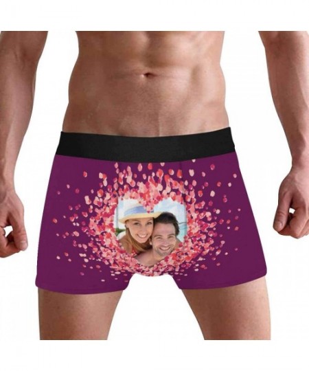 Briefs Personalized Face Men's Boxer Briefs Underwear Shorts Underpants with Photo Love Heart Wife or Girlfriend's Face Photo...