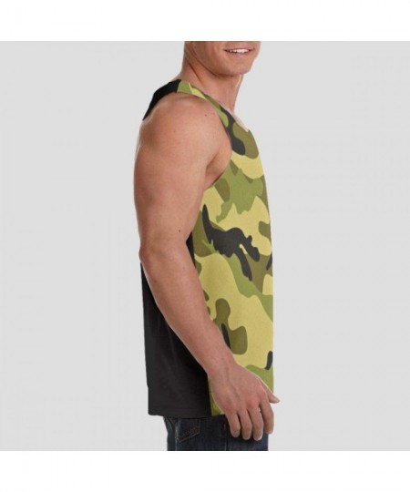 Undershirts Camouflage Men's Adult Tank Top Classic Graphic Tank - 4 - CB19DTKXG7O