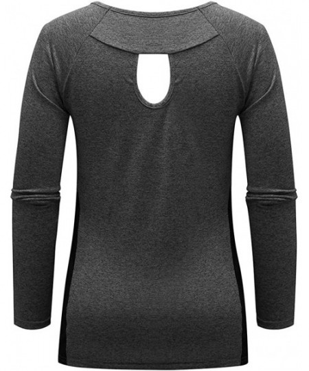 Baby Dolls & Chemises Yoga Workout Tops for Women-Cool DRI Performance V-Neck Tee Long Sleeve Running Tunic Soft Outdoor Shir...