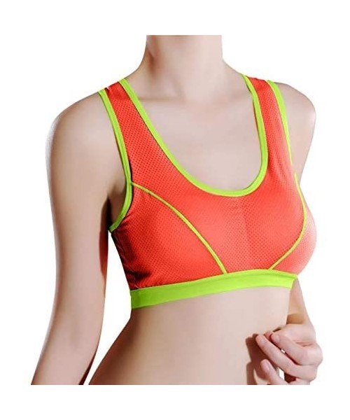 Bustiers & Corsets Vest 2020 Summer Yoga Womens-Wrap Chest Lady Sports Athletic Solid Strap Tops Bra - Orange4348 - CW18RUZ8DNQ