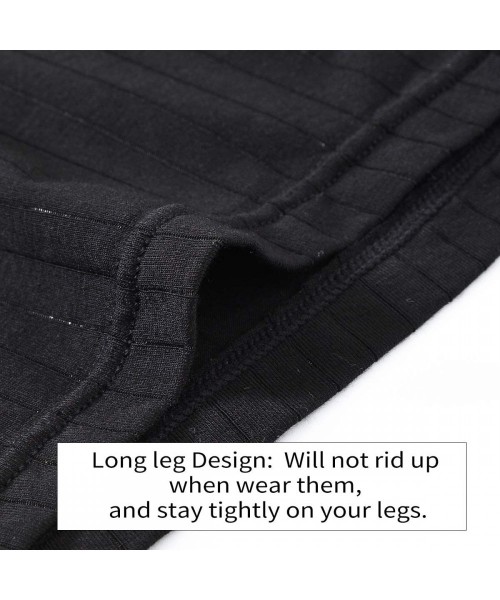 Boxer Briefs Mens Boxer Briefs Long Leg Bamboo Underwear 1 Pack Big Size Comfortable Elastic - 203-white - C518ZCSLEZX
