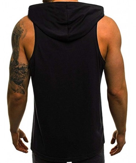 Thermal Underwear Printing Hooded for Men- Hipster Casual Bodybuilding Muscle Gilet Waistcoat Sleeveless Sweatshirt Vest Tank...