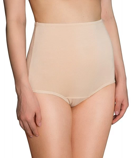 Panties Women's 3-Pack High Cut Briefs Panties Full Coverage Soft&Smooth Underwear - 3 Beige - CD18G7W7XT0