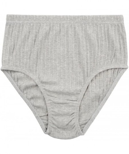Panties Women's Plus Size Underwear Cotton 6 Pack Comfort Briefs Panties - Assorted 6pk - C118DUMGRCY
