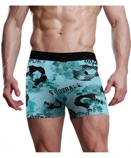 Boxer Briefs Football Soccer S M L XL Men's Underwear Boxers Briefs Soft Waistband Comfy Trunk - CA19836EGOC