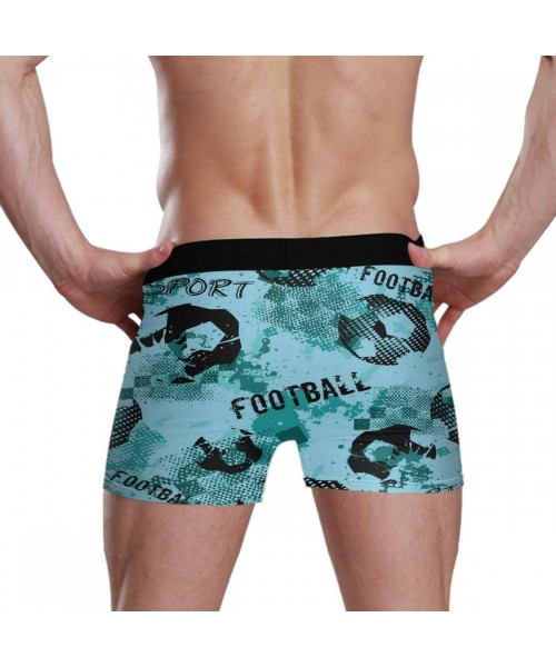 Boxer Briefs Football Soccer S M L XL Men's Underwear Boxers Briefs Soft Waistband Comfy Trunk - CA19836EGOC