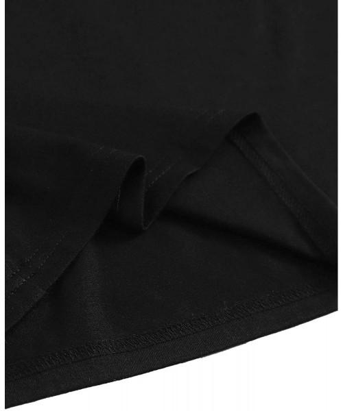 Sets Women's Slogan Panda Graphic Tee and Shorts Pajama Set - Black - CS19CM7UEI6
