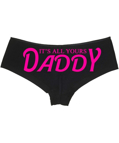 Panties It's All Yours Daddy Boyshort Panties for Daddy's Girl DDLG - Hot Pink - CR18LQS0NK2