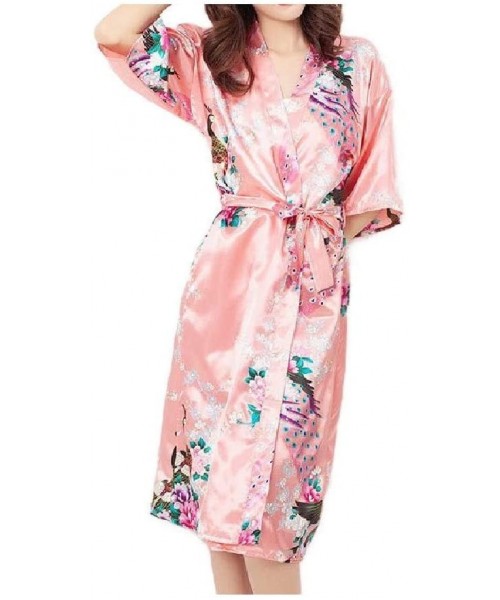 Robes Womens Nightwear Sexy Lounger Charmeuse Lounge Robe Night Shirt AS8 L - As8 - CW19DCWIAM3