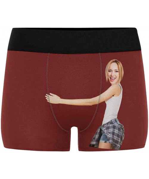 Boxer Briefs Personalized Face Man Boxer Briefs with Wife's Face Hug The Treasure on Black - Color5 - CE190LH52N3