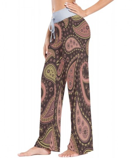 Bottoms Women's Fashion Yoga Pants Palazzo Casual Print Wide Leg Lounge Pants Comfy Casual Drawstring Long Pajama Pants - Pai...