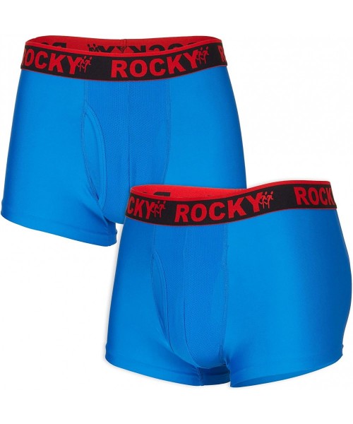 Boxer Briefs Men's Boxer Briefs - 3" Performance Underwear 4-Way Stretch - 2 Pack - Royal Blue - CG12MN50QJL