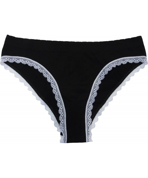 Panties Seamless Cheeky Panties - Black - CO17X6GMSAN