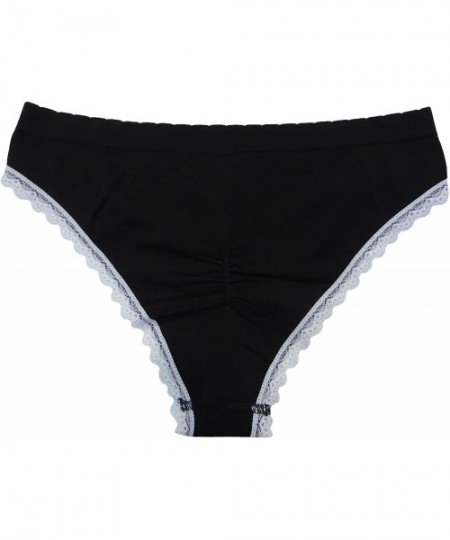 Panties Seamless Cheeky Panties - Black - CO17X6GMSAN