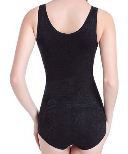 Shapewear Women's Shapewear Top Seamless Tummy Control Tank Wear Your Own Bra Torsette - Black - CF1870AOMEY