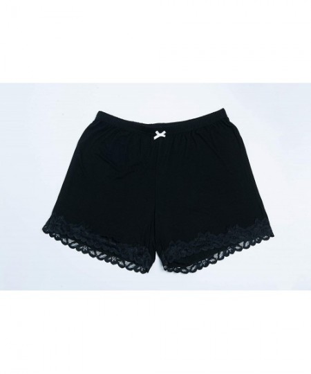 Sets Pajamas Shorts Women Sleeping Wear PJ Bottoms - Black Short - CS18GNS254M
