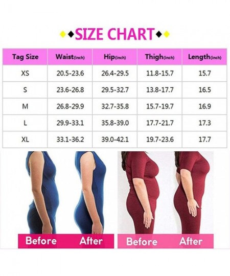 Shapewear Womens Shapewear Tummy Control Shorts Hi-Waist Butt Lifter Thigh Slimmer Body Shaper - Black - CJ193A2649W