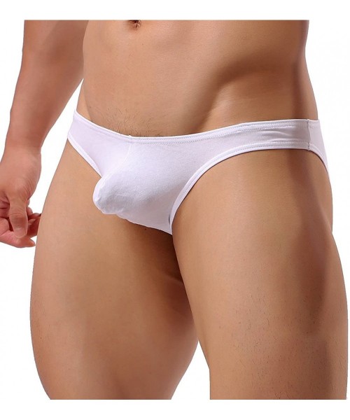G-Strings & Thongs Men's T-Back Thong Underwear Sexy Soft Bikini String Briefs Pack of 4 - Briefs 1 - CG18605M825