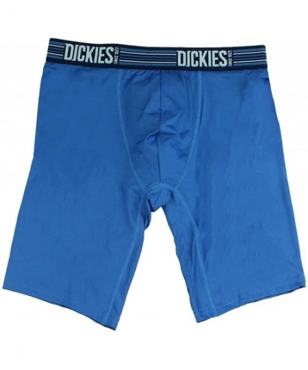 Boxer Briefs Dickies Mens Performance 9 Inch Boxer Briefs Two Pack- Blue/Navy - CW196744UN2