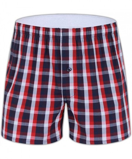 Boxers Men's Woven Boxers Underwear 100% Cotton Premium Quality Shorts - 5 Pack-t6 - CE18T2NADWL