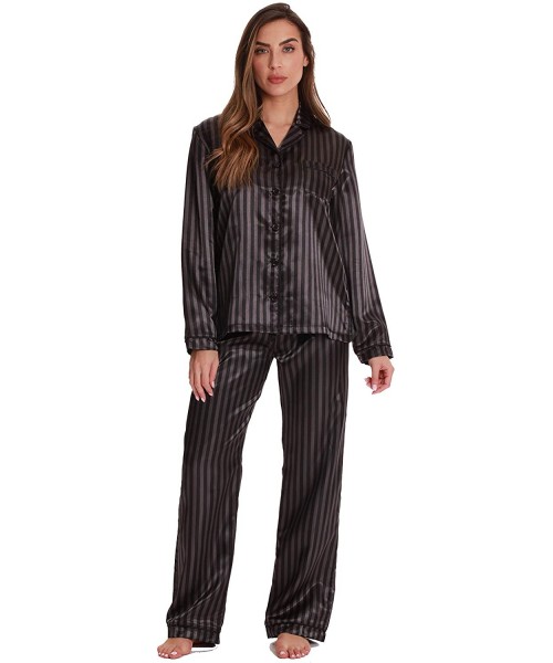 Sets Pants Set with Notch Collar - Black With Stripe - CO189II38WG