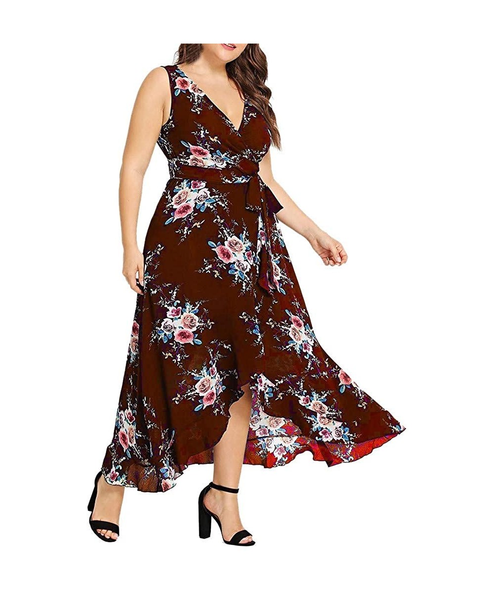 Shapewear Dress For Women - Ladies Wrap Mini Dress Prom Dress Evening Party Dress - Z-7 Wine - CD18T5LK0Y2
