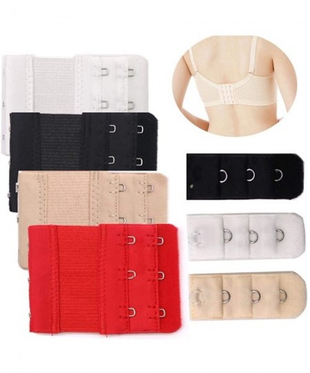 Accessories Bra Extender Nylon Clasp Extension Adjustable Strap Hook Expander Seamless Increase Intimates Size - 3pcs Color 2...
