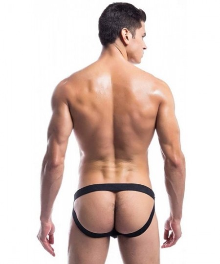 G-Strings & Thongs Men's Athletic Supporter - Contoured Waistband for Comfort - Multiple Sizes & Colors - Black - CY193YQM6WW