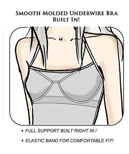 Camisoles & Tanks Yoga Underwire Y Strap Camisole with Smooth Seamless Cups -M6068 - Black - CN182SWXL6A