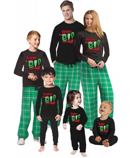 Sleep Sets Christmas Pajamas for Family Daddy Mommy Elf Matching Christmas Sleepwear - Style 2 - CJ1934Y68IU