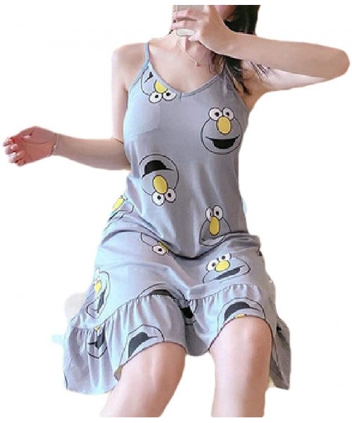 Nightgowns & Sleepshirts Women's Sexy Sleep Dress Loungewear Camisole Printing Nightgowns - 33 - CP19C4ZHNY2