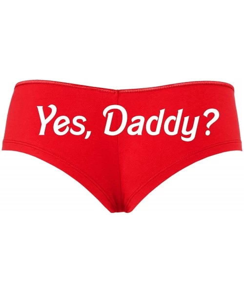 Panties Yes Daddy DDLG Boyshort for Daddys Little Slut Princess - White - CO18SSGK704