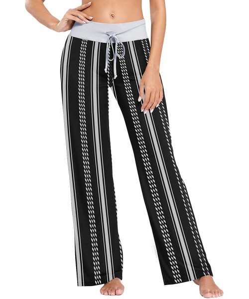 Bottoms Stripe Pattern Women's Pajama Pants Lounge Sleep Wear - Multi - CI19D3SEGMS