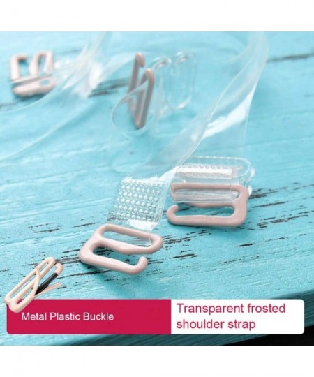 Accessories 4 Pairs Clear Bra Straps Replacement Invisible Soft Transparent Bra Shoulder Straps - 10mm Width - C418OSHI6MO
