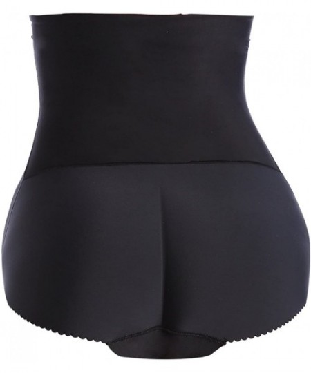 Shapewear Womens Butt Lifter Shapewear Tummy Control High Waist Padded Seamless Hip Enhancer Panties Underwear - Black - CQ19...