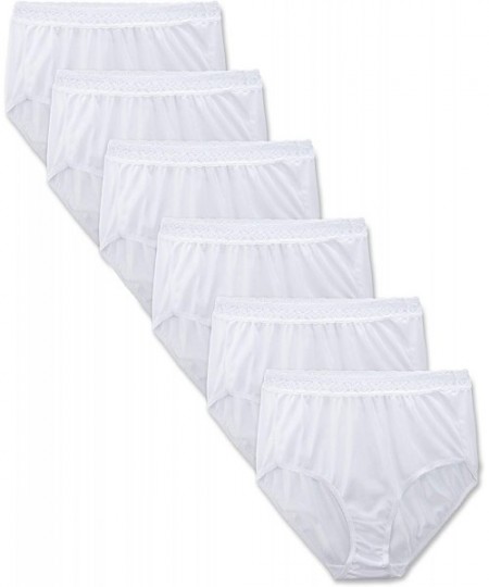 Panties Women's Underwear Nylon Brief Panties - White - CF115T8J9EN