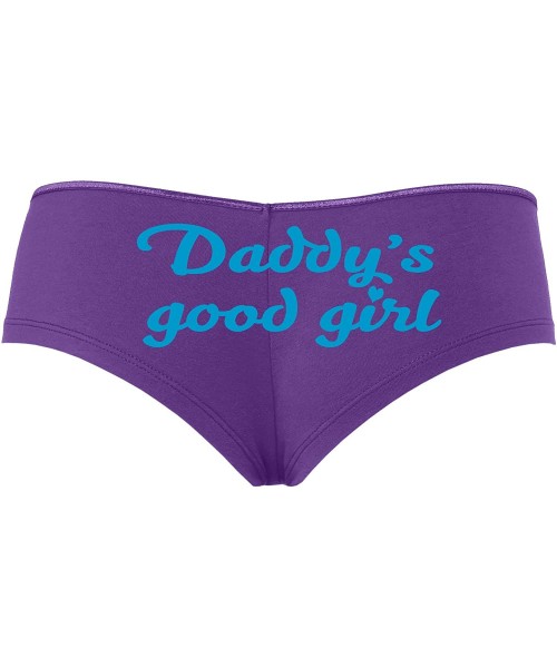 Panties Daddys Good Girl Cute Sexy Purple Boyshort Panties DDLG BDSM CGLG - Sky Blue - CO18SONQ0A8