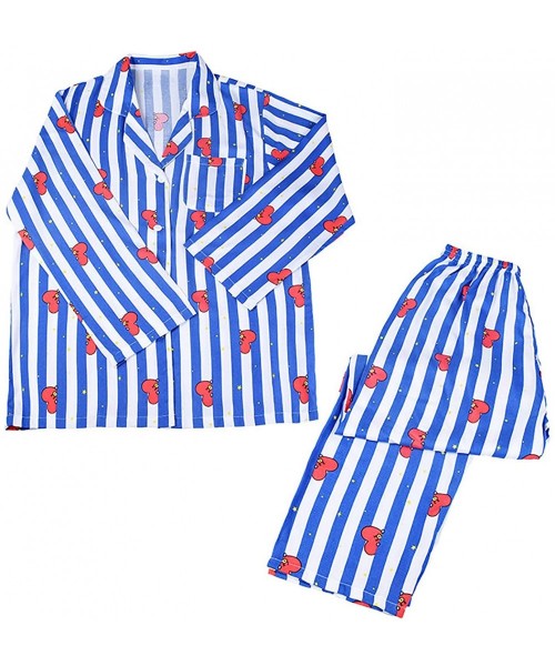 Sets Kpop Pajamas Set Cute Cartoon Characters Sleepwear Long Sleeve Top and Pant Sets - 1tata - C818NKXW480